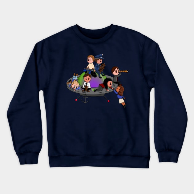 Team Roswell Going To Space Crewneck Sweatshirt by FlorilegeArt